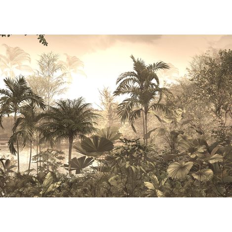 Papier peint panoramique - Forêt Tropicale - 456 cm x 320 cm (1/2)