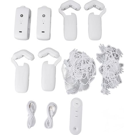 Contrôleur de rideaux professionnel et efficace avec télécommande, ouvre-rideaux automatique, moteur électrique intelligent pour tringle romaine (1/5)