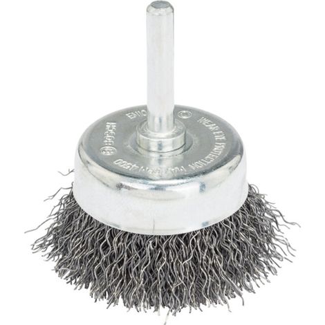 Brosse boisseau en fil d'acier ondulé 50 mm Bosch - 2607017124 (1/3)