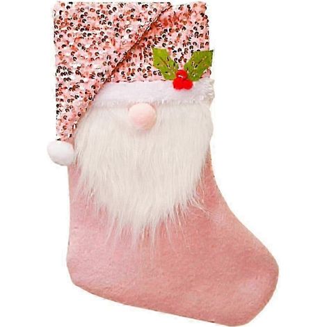 Chaussettes de Noël à motifs de dessins animés, boule de Noël à suspendre, pochette cadeau de Noël, bas de Noël à suspendre, bas de Noël en peluche (1/3)