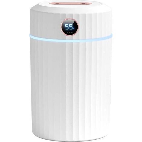 Humidificateur - Ultrasonique - 2 L - 36 H Autonomie - Capteur Hygromètre Intégré - Arrêt Automatique Sécurisé - Pour Chambre Bureau Maison (1/5)