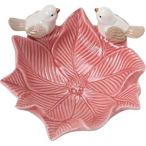 Plateau de rangement en céramique pour oiseaux, bijoux, étagère, assiette à dessert dim sum, décoration intérieure, table à thé, bol décoratif de bureau (1/5)