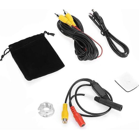Caméra de recul HD grand angle 150° avec vision nocturne, connexion par câble RCA ou sans fil