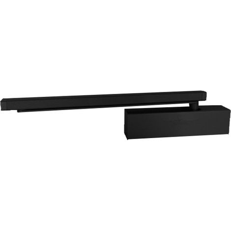 Geze – Ferme-porte TS Wood – Force 3 fixe – crémaillère elliptique – pour portes jusqu'à 950 mm – couleur noir – Normes CE-EN 1154