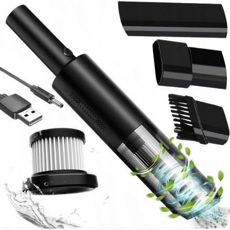 Aspirapolvere portatile per auto 120W senza fili con filtro HEPA