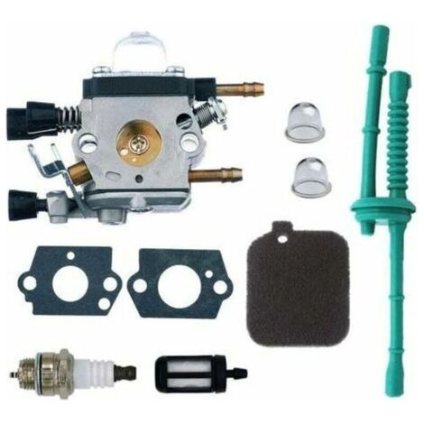 1 kit carburateur compatible, remplacement complet pour souffleurs Stihl BG45 BG46 BG55 BG65 BG85, avec filtre à air et bougie (1/4)