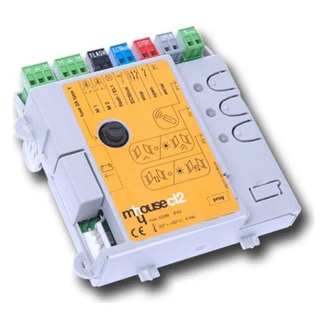 Nice – Carte avec boîtier et morsetti MH – Pièce détachée pour motorisation de portail – Remplacement et maintenance systèmes électroniques