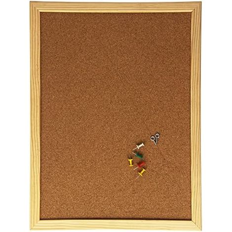 Q-Connect Korktafel 40x30cm mit Holzrahmen (1/2)