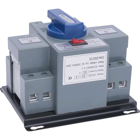 Automatischer Umschalter, Dualer Betriebsmodus, 63A Nennstrom, 63A (1/5)
