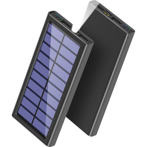 Version économie d'énergie batterie externe chargeur solaire 20000mAh Power Bank [2020 Advanced Smart IC Control] chargeur portable batterie de secours universelle pour téléphone portable tablette PC  (1/4)