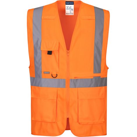 Gilet Executive Haute Visibilité Avec Poche Pour Tablette Couleur : Orange Taille Xxl - Portwest