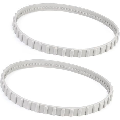 Lot de 2 courroies d'entraînement de rechange en caoutchouc — Adaptées aux nettoyeurs de piscine (Accessoires pour robots nettoyeurs de piscine)