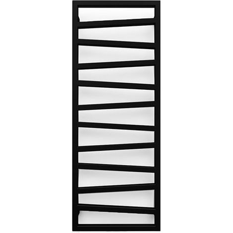 Sèche-serviette électrique noir programmable - HxL 1310x500 mm - 600 Watt - ZIG1310/500E8NP (1/5)