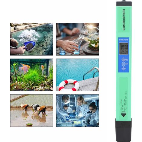 5-in-1 Bluetooth-Wasserqualitätstester-Stick/Stift mit Leitfähigkeitsmessgerät und Hintergrundbeleuchtung (1/5)