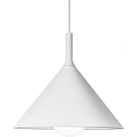Suspension blanche gea luce barbie sp e27 led plafonnier moderne en aluminium