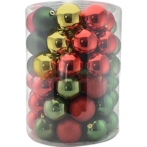Set34 Palle di Natale Sfere Palline Natalizie 8cm Multicolore Decorazioni Albero (1/4)