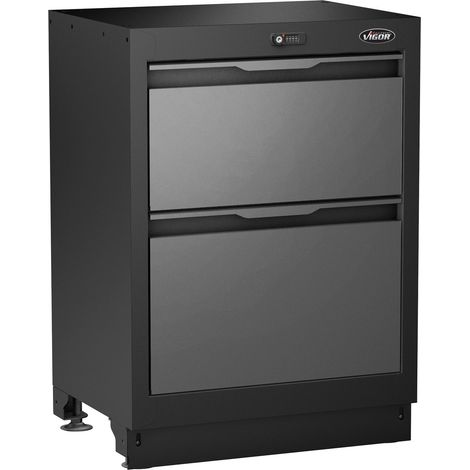 VIGOR Schubladen-Unterschrank, 2 Schubladen, (LxBxH) 676 x 500 x 950 mm