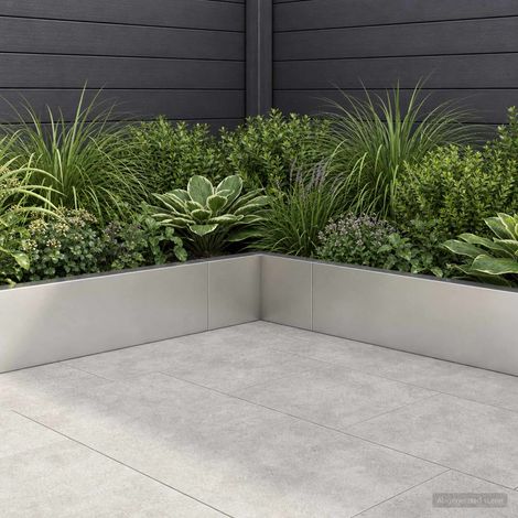 vidaXL Mur de soutènement 50 x 50 x 40 cm Acier inoxydable Argenté (1/5)