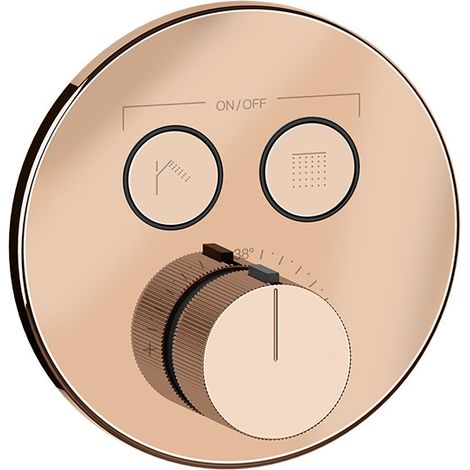 Gessi Hi-Fi Fertigmontageset Thermostat mit Tasten-Bedienung