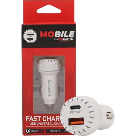 Caricabatterie da auto EPMOB25 PD 20W + QC 3.0, 38W (1/5)