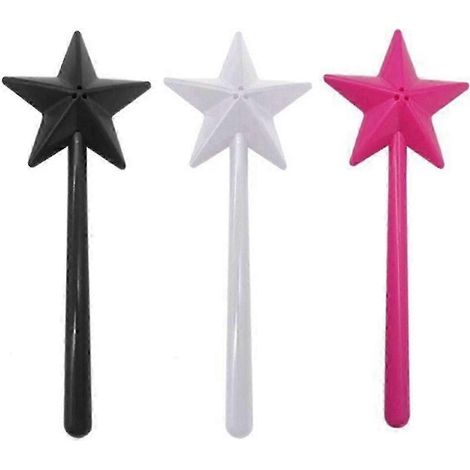 Salz- und Pfefferstreuer-Stäbe, schwarz, weiß und rosa, Stern-Salzstreuer-As Shown (1/5)