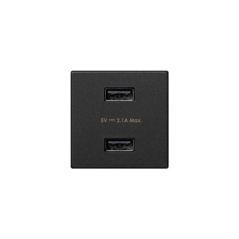 Cargador USB K45 (45x45) tipo de conector A 5V/2.1A K126E/14