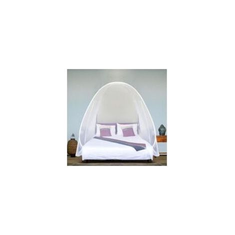 Zanzariera per letto matrimoniale e king size – Maglia da 300 fori/pollice – Installazione rapida pop-up – Borsa portaoggetti inclusa (1/5)