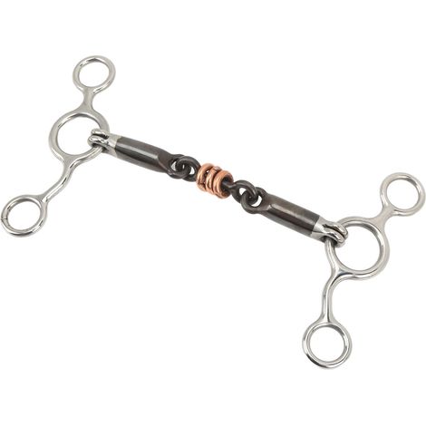 Pferde-Knebelring-Trense aus Edelstahl und Messing, 145 mm Mundstück, Pferdetrainingsausrüstung (1/5)