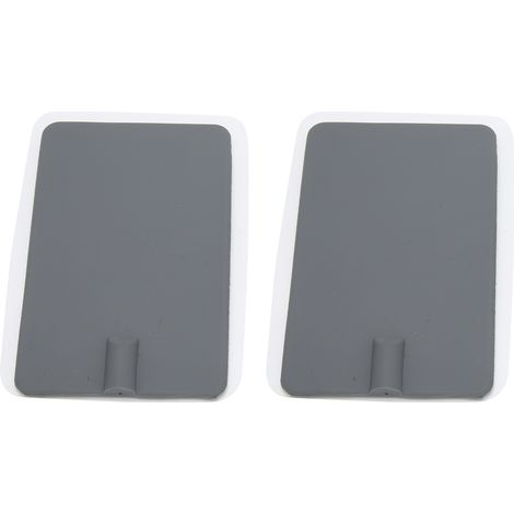 2 coussinets d'électrode en silicone souple gris 7x11cm pour appareil de physiothérapie, lot de 2 pièces (1/5)