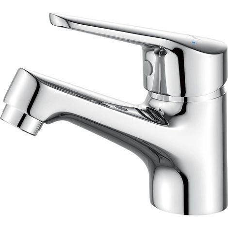 Robinet de Salle de Bain Monocommande en Laiton Chromé – Mitigeur Design Moderne avec Connexion G3/8, Eau Chaude/Froide, Modèle M11050 (1/5)