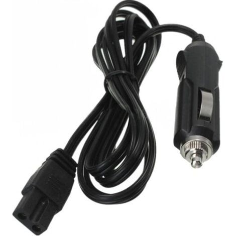 12V DC Autokühler - Zigarettenanzünder-Netzteil - 2m Stromkabel - Sicherungsstecker (12V Schwarz) (1/4)