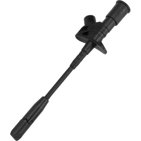 Prüfhaken-Multimeter-Mini-Greifer, Edelstahlsonde für Autoreparaturen, 4-mm-Steckschlüssel J.30019, Schwarz (1/5)