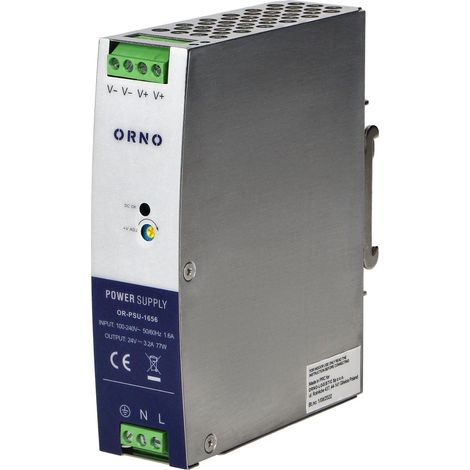 Orno Alimentatore su Barra Din Metallico 24V 77W
