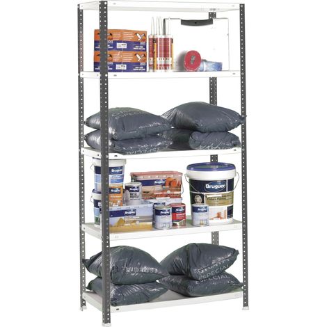 Simonrack Leichte Regal anthrazit und weiß 5 Regale (1/2)