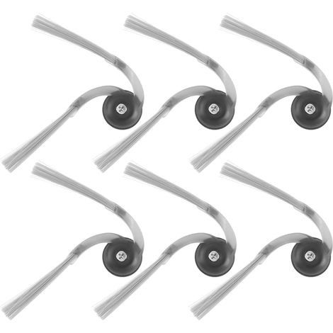 Kit de repuesto de cepillos laterales (paquete de 6) para aspiradoras robot Roborock Qrevo Curv, Qrevo Edge, P20 PRO, G30 y G20S Ultra. (1/4)