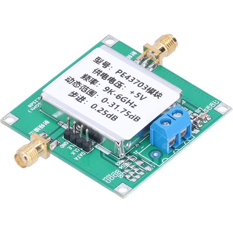Module atténuateur RF numérique PE43703 CC 5 V 9 kHz – 6 GHz, pas de 0,25 dB à 31,75 dB, carte de dissipation thermique (1/5)