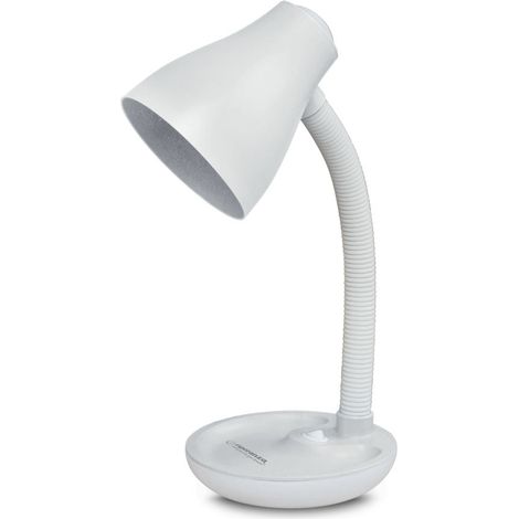 Esperanza schreibtischlampe e27 atria wei