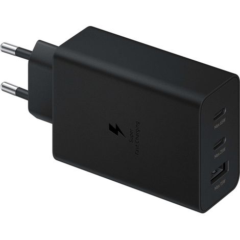 Samsung Caricatore 65W Trio EP-T6530 FC USB-C+USB-A Black (1/4)