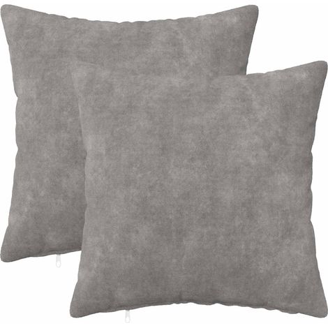 Funda de almohada 2 pcs HEERLEN Gris Claro 50 x 50 cm vidaXL (1/5)