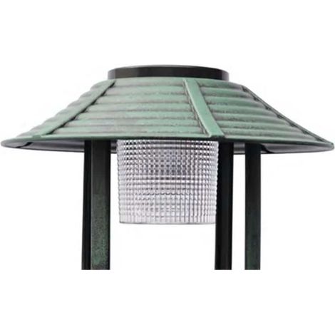 vidaXL Bañera/comedero para pájaros con luz solar (1/2)