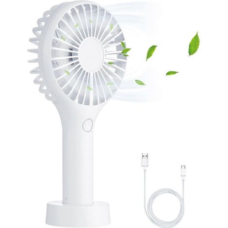 Ventilateur électrique portable (blanc) (1/5)