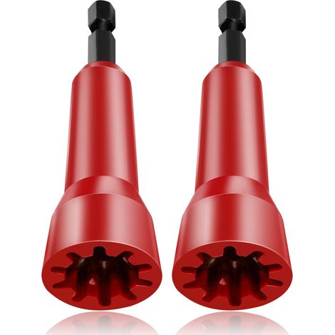 Drahtverdrillwerkzeug, Drahtanschlussdose, Steckschlüssel, Crimpzange, Steckverdrillwerkzeug, 2-teiliges Set – rot