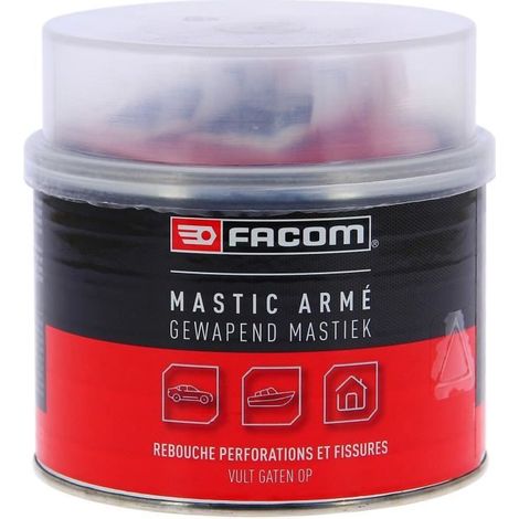 Mastice poliesterico armato 600g riparazione crepe e perforazioni carrozzeria - FACOM - Incolla i pezzi rotti e i compositi (1/3)