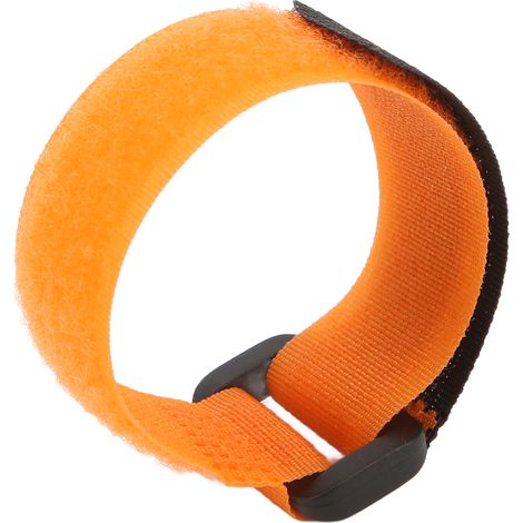 Sangle auto-agrippante avec boucle en plastique, nylon résistant, liens de serrage pour câbles 20x300mm (1/5)