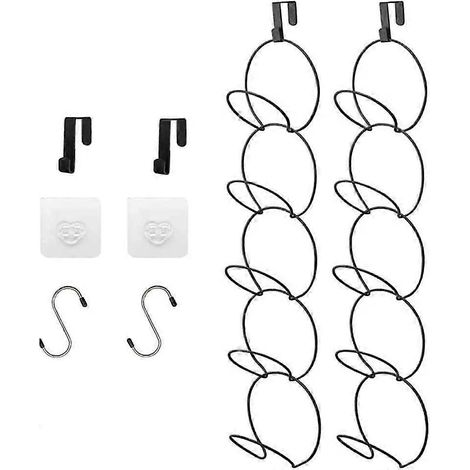 Lot de 10 supports de rangement suspendus pour chapeaux, casquettes de baseball et foulards. (1/5)
