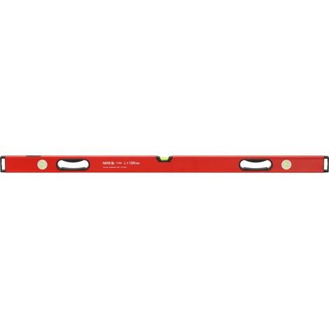 Aluminium-Wasserwaage 1200 mm mit Griff und 3 Libellen
