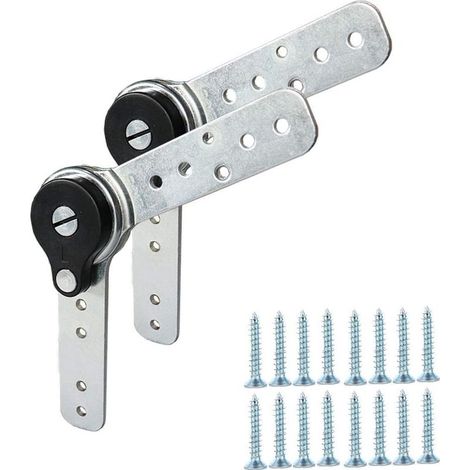bisagras de ángulo ajustable para muebles con función de reinicio automático, ajuste de ángulo de bisagra robusto, ajusta sofá/cama/armario/sillón reclinable de 90 a 180 grados. (1/5)