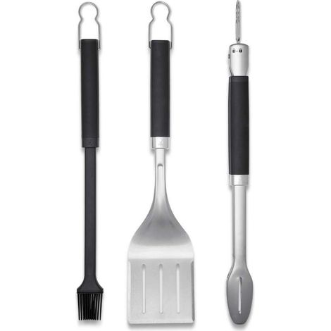 Accessori per Barbecue Weber Kit Precision Paletta Pinza Pennello 6764