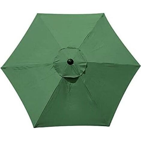YMYNY Housse de Parasol Polyester - Résistante aux UV - Pour 6 Parasols Striés - Couleur Vert Foncé 3m (1/5)