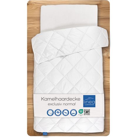Couette Chaude en 100% Poils de Chameau, 200 x 200 cm, Convient aux Personnes Allergiques, Autonettoyante, Non Lavable en Machine, Fabriquée en Allemagne (1/5)